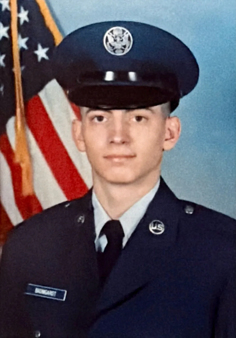 Chris in his US Air Force uniform